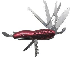 Benson Zwitsers zakmes - rood - RVS - 12 functies - multifunctioneel