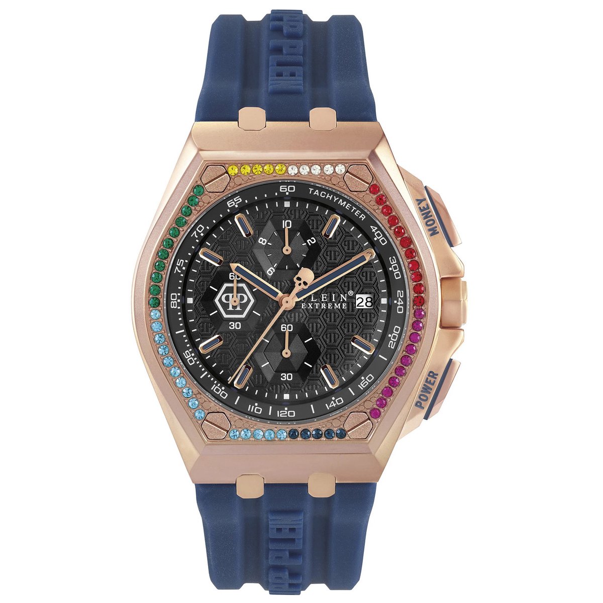 Philipp Plein - Heren Horloge Extreme - Rosekleurig