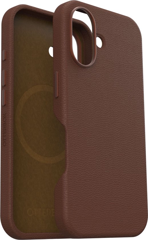 Foto: Otterbox symmetry hoesje geschikt voor apple iphone 16 back cover met magneet compatibel met magsafe duurzaam bruin