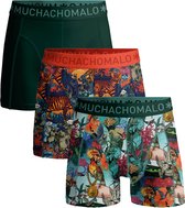 Muchachomalo – Boxershort Heren – Normale Lengte – Onderbroeken Heren – Boxershort – Ondergoed – 95% Katoen – 3 Pack