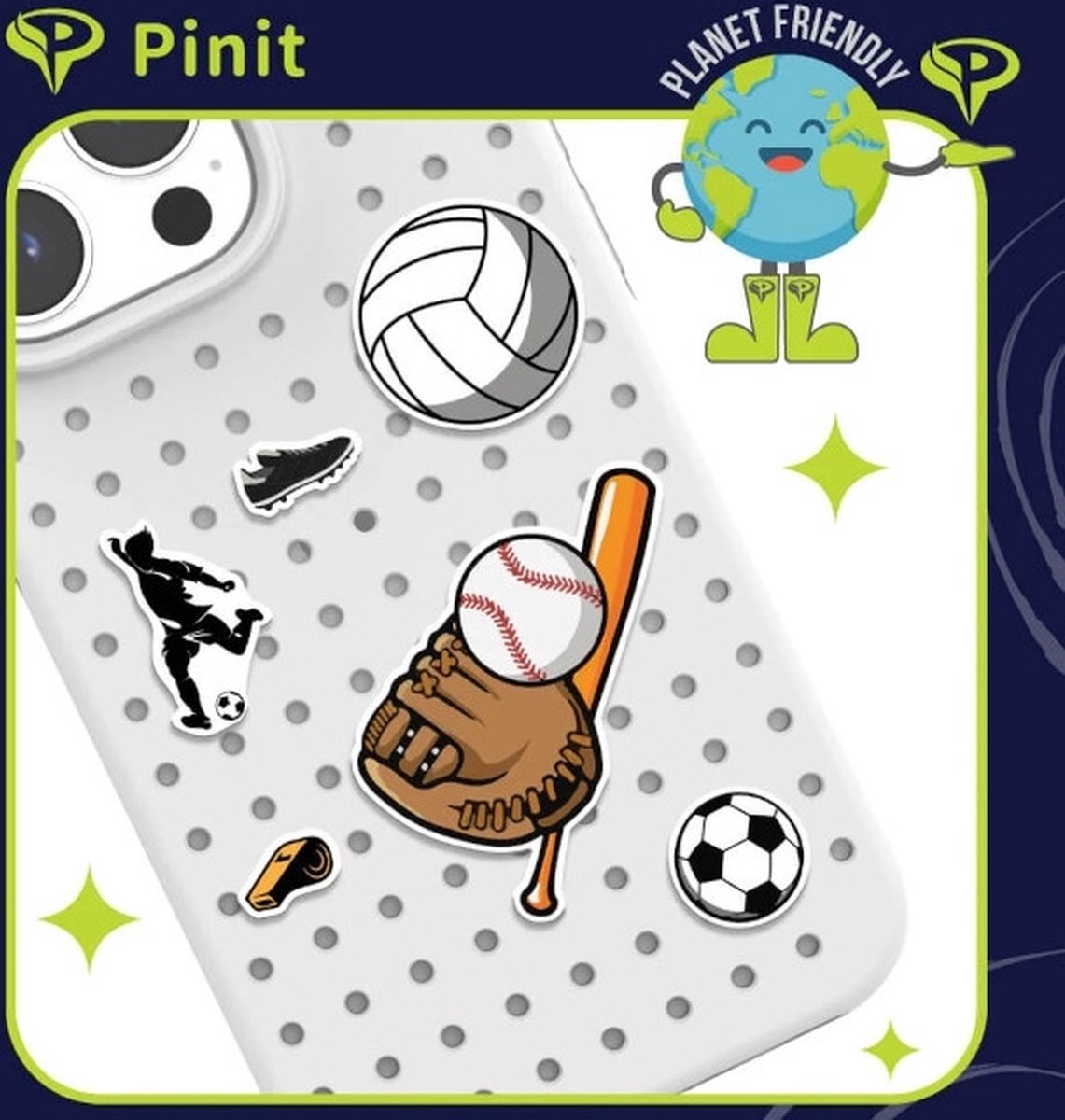 Pinit Sportpin voor Pinit Case Patroon 1