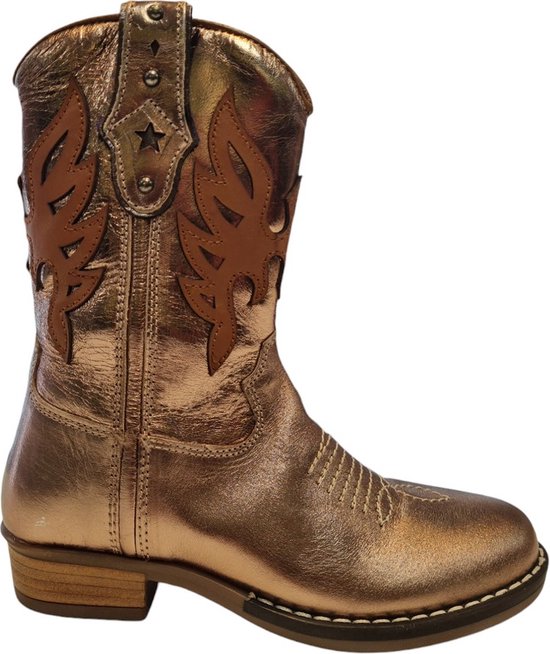 Foto: Gattino g1700 224 94co brons combi meisjes cowboyboots brons 28