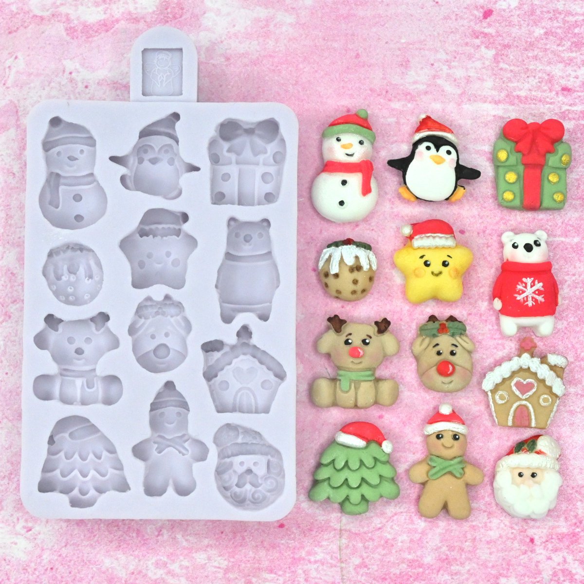 Karen Davies Siliconen Mal Miniatuur Kerst