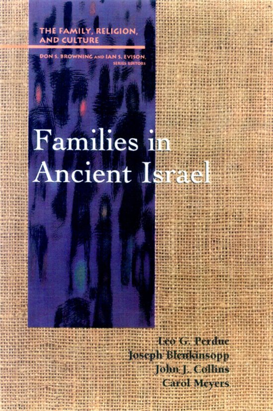 Family, Religion, and Culture- Families in Ancient Israel - cover