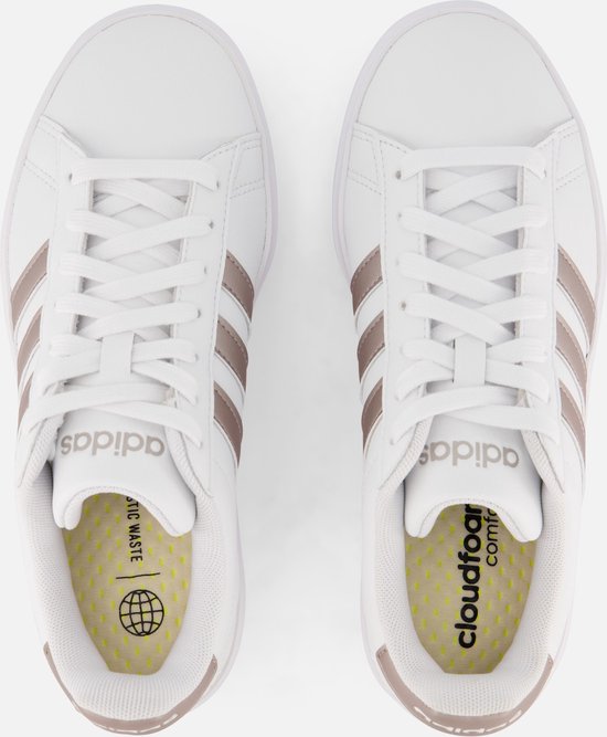adidas Sportswear Grand Court Cloudfoam Lifestyle Court Comfort Schoenen - Unisex - Wit- 38