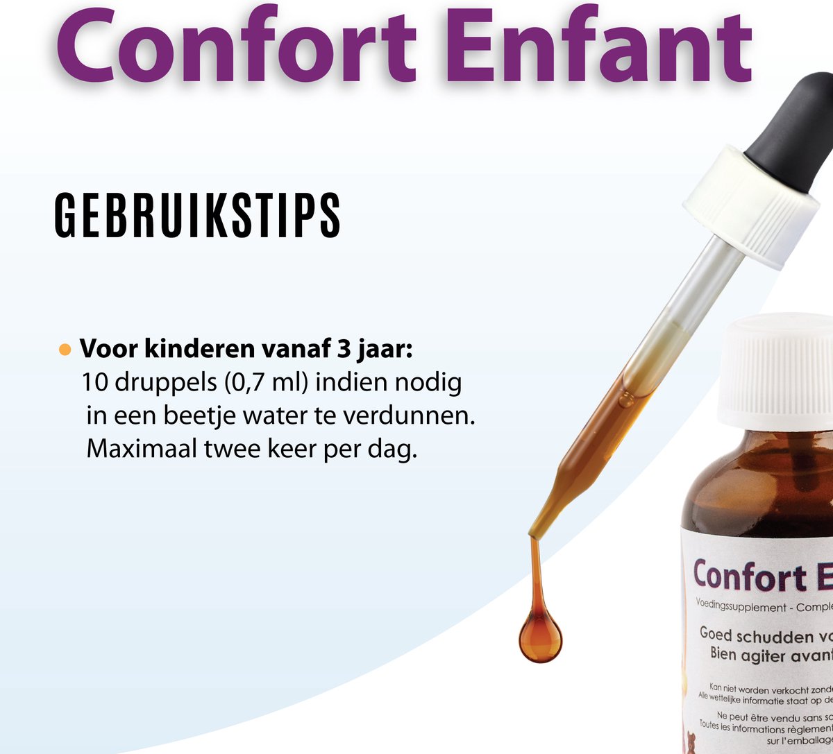 Goedkoopste Confort Enfant – Druppels voor Spijsverteringscomfort | Kamille, Venkel, Karwij | Zonder Suiker/Alcohol/Kleurstoffen | 30ml