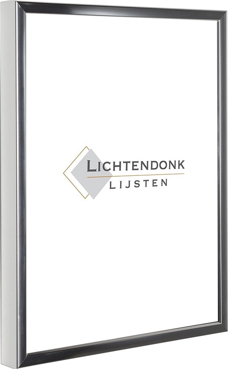 Aluminum Changing Frame 13 x 18 Chrome Silver (gloss) - UV-resistant Anti-reflective Acrylite - Museum quality