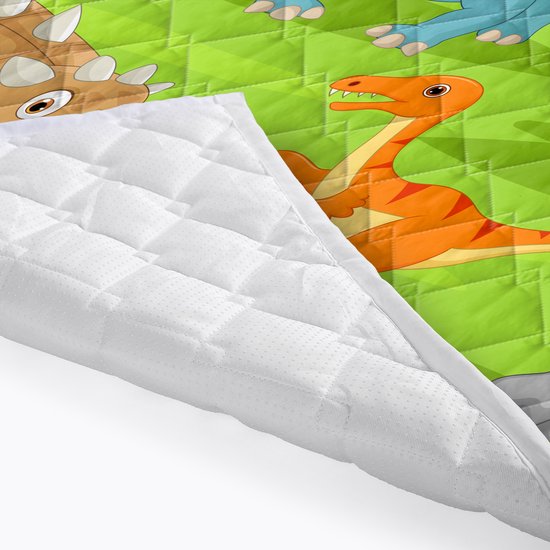 Brisby Zware Kwaliteit Speelkleed, Speelmat Anti slip en Wasbaar 150 x 200 cm. - Dinosaurus van Brisby — afbeelding 3