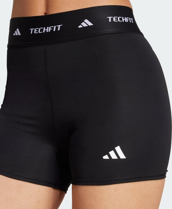 adidas Performance Legging court TECHFIT Stay In Play - Femmes - Noir - XS - 8cm