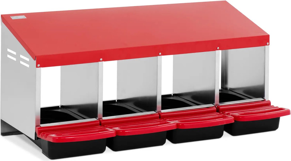 Legnest - 4 compartimenten - gegalvaniseerd staal - wandmontage - Wiesenfield