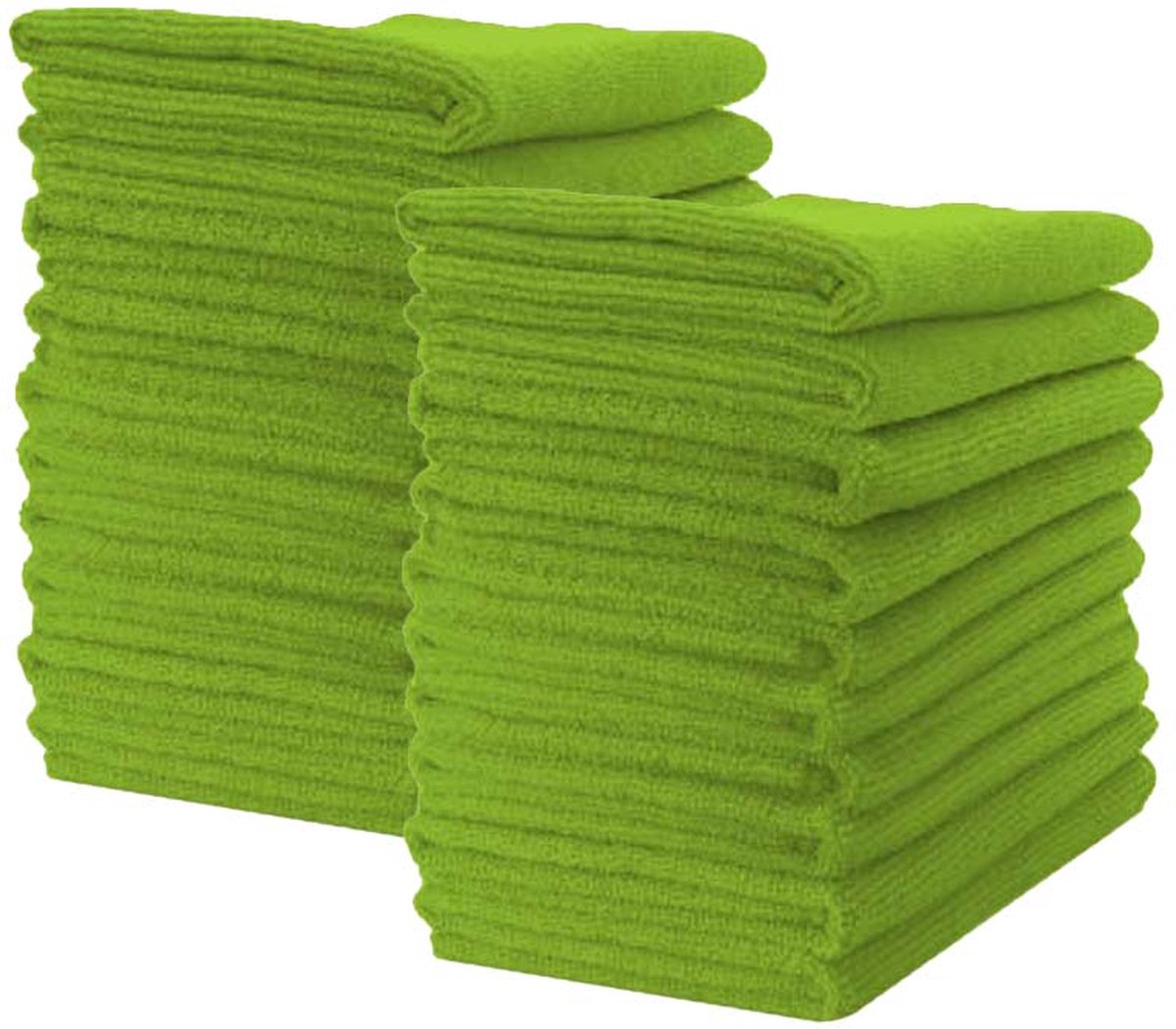 Goedkoopste Homéé Microvezel Schoonmaakdoekjes Vaatdoeken 340g/m² - Groen - 40 x 40 cm - Set van 20 Stuks