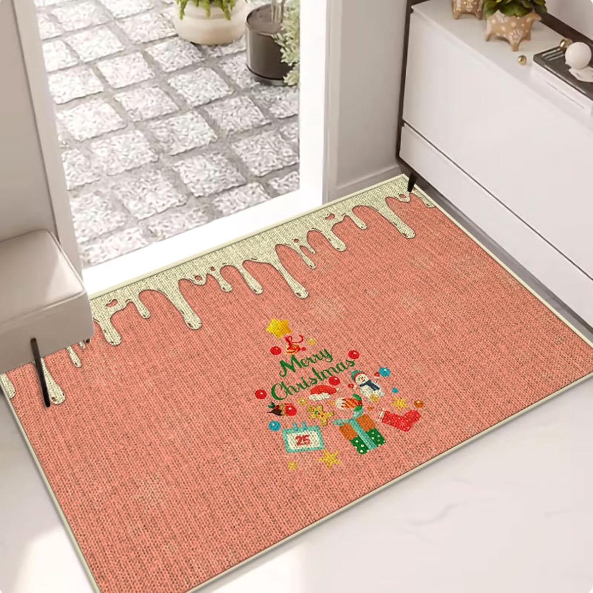 Kerst deurmat 10L x 10B millimeter