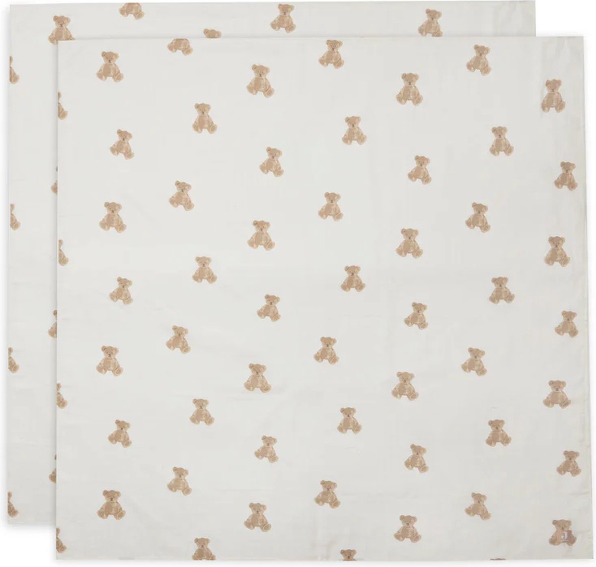 Goedkoopste Jollein Hydrofiele Doek Large 115x115cm Teddy Bear- 2 Stuks