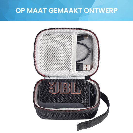 YONO Hard Case geschikt voor JBL Go 4 / 3 - Bescherm Hoesje - Zwart van Yono — afbeelding 5