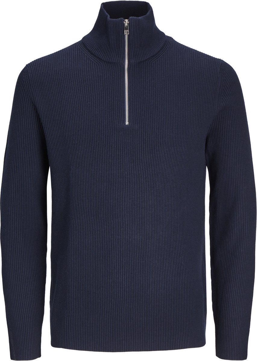 Jack & Jones Trui Jjeperfect Knit Half Zip Sn 12257773 Sky Captain Mannen Maat - XXL