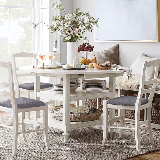 Stoelhoezen, 6 stuks,Jacquard Eetstoelhoezen Moderne Eetkamerstoelhoes Universele Stretch Stoelhoes Afneembare Beschermhoes Wasbaar Stoelafdekking