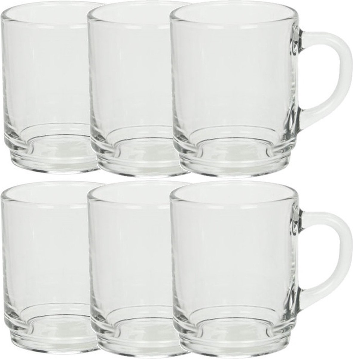 Arcoroc Theeglazen - 18x stuks - glas - 250 ml - stapelbaar - Koffieglazen - Thee glazen
