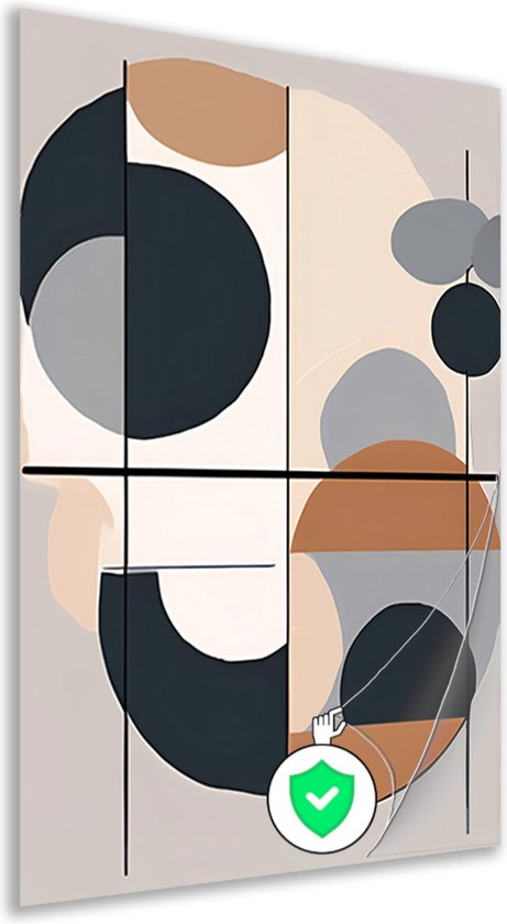 Circles posters - Shapes posters - Posters Lines - Wanddecoratie modern - Posters woonkamer - Decoratie muur poster 100x150 cm