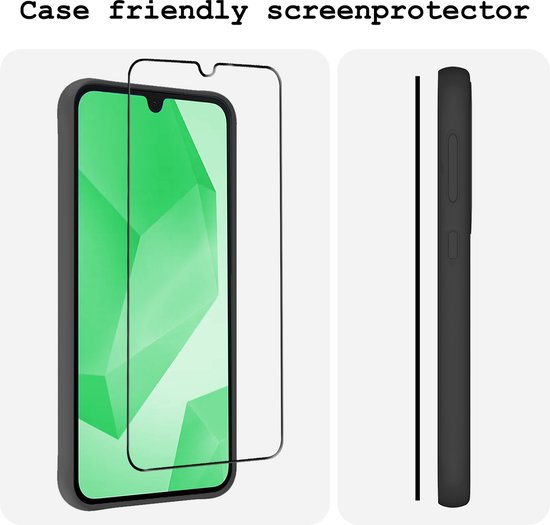Een screenprotector die goed past in combinatie met een telefoonhoesje.