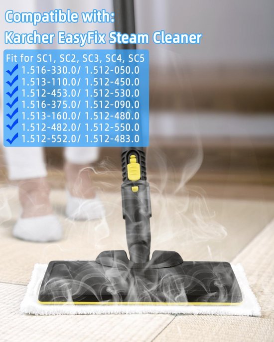 3x Voor KARCHER SC1 SC2 SC3 SC4 SC5 Stoomreiniger Mop Badstof Doeken Vloerpads Kit kopen vanaf een prijs van 5.73