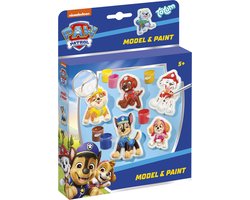 PAW Patrol speelgoed knutselen gips gieten en schilderen 10 figuren - Totum model & paint junior speelgoed meisjes en jongens knutselset