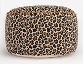 Sissy-Boy - Pouf marron motif léopard
