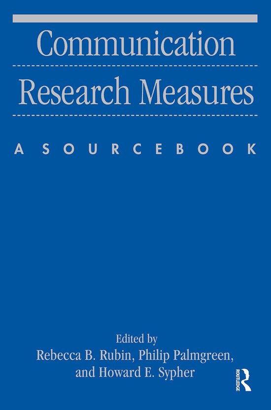 Communication Research Measures - cover