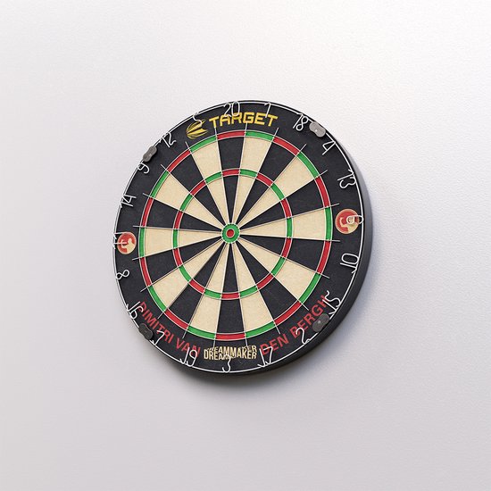 Target Dimitri van den Bergh Dartbord Set - Inclusief Dartbord, Dartpijlen en Accessoires van Target — afbeelding 3