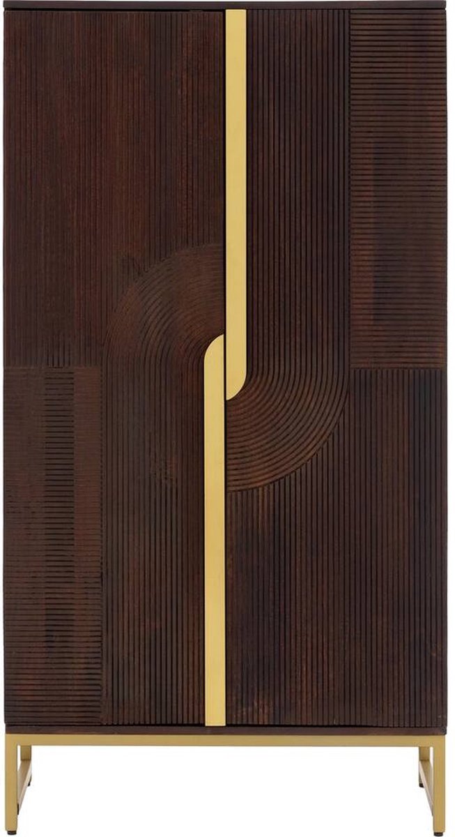 Goossens Opbergkast Helmer, 2 Deuren - Hout Bruin