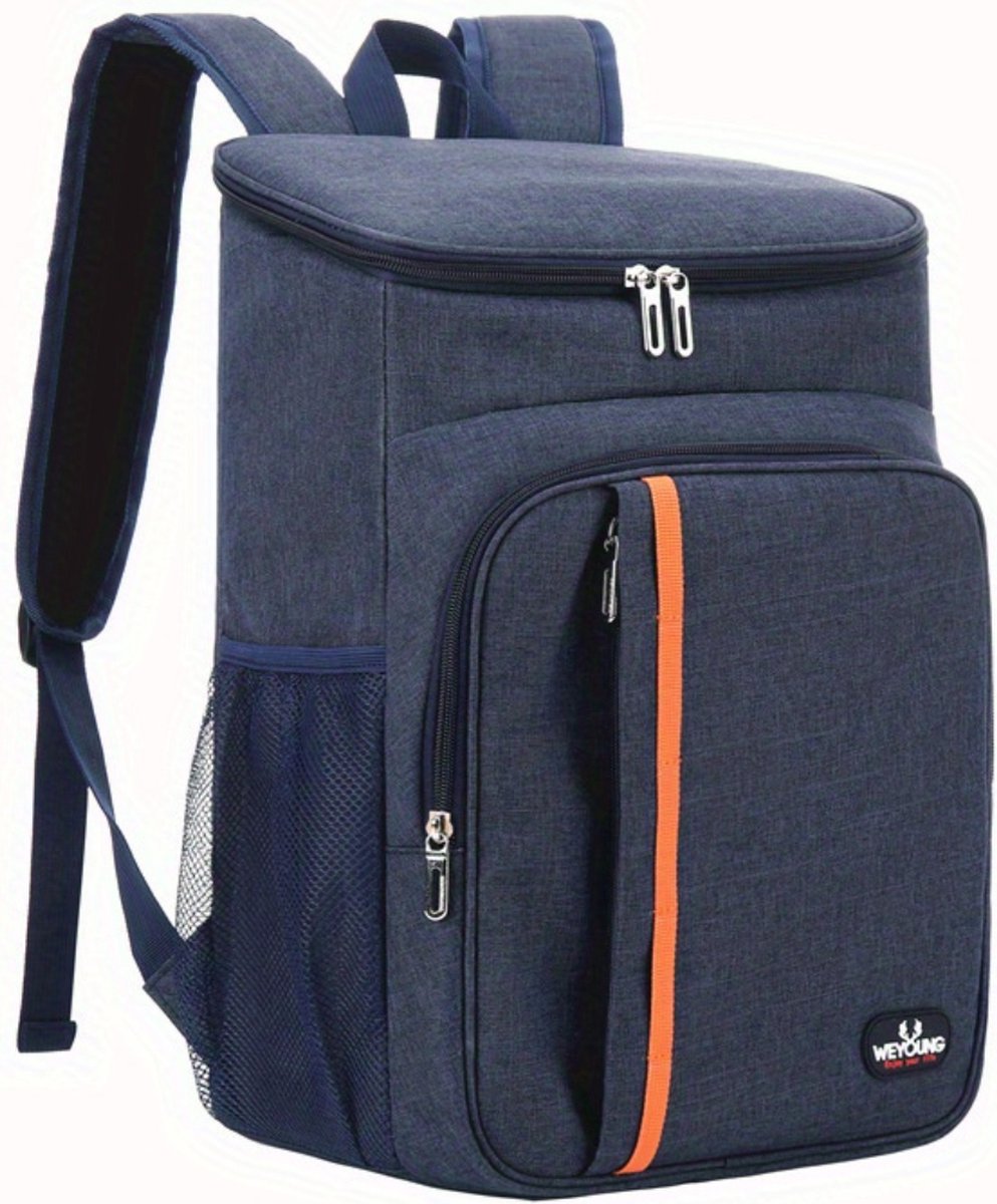 Nivard Koelbox - Koeltas - Frigobox - Autokoelbox - Lichtgewicht - Coolbox - Wielen - Draagbaar - Marineblauw