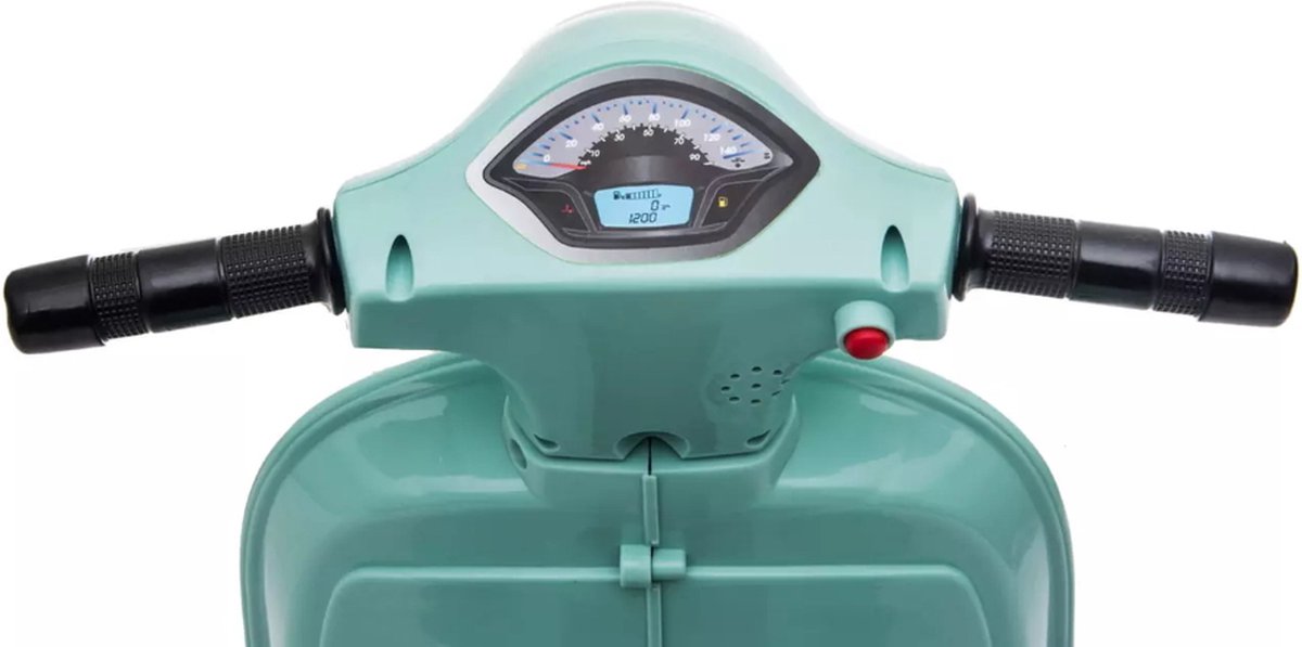 Eco Toys - Elektrische Vespa Scooter - Wit - Met LED-Koplamp, Claxon & Oplaadbare Batterij - Vanaf 1,5 Jaar - Max. 25 kg – foto 5