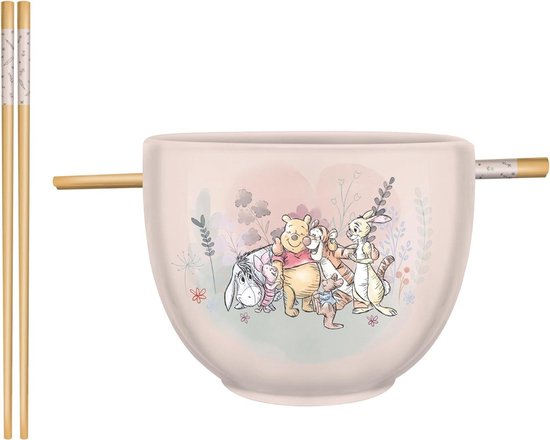 Foto: Ramen bowl keramische knuffel group eeyore tigger roo konijn 20oz magnetron safe noodle rice bowl met eetstokjes