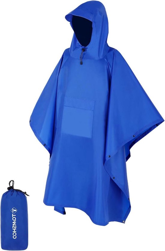 Waterdicht regenponcho om u warm en veilig te houden Waterdicht regenponcho om u warm en veilig te houden