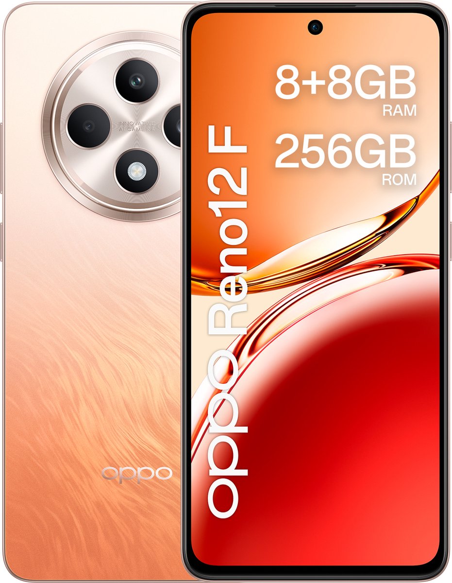 OPPO Reno12 F 4G 16,9 cm (6.67") Dual SIM Android 14 USB Type-C 8 GB 256 GB 5000 mAh Oranje