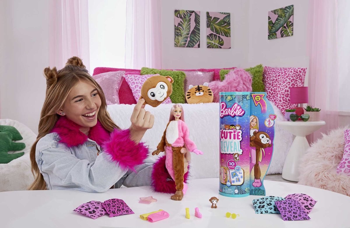 Barbie Cutie Reveal Jungle - Barbiepop - Aap met verrassingsaccessoires — afbeelding 16