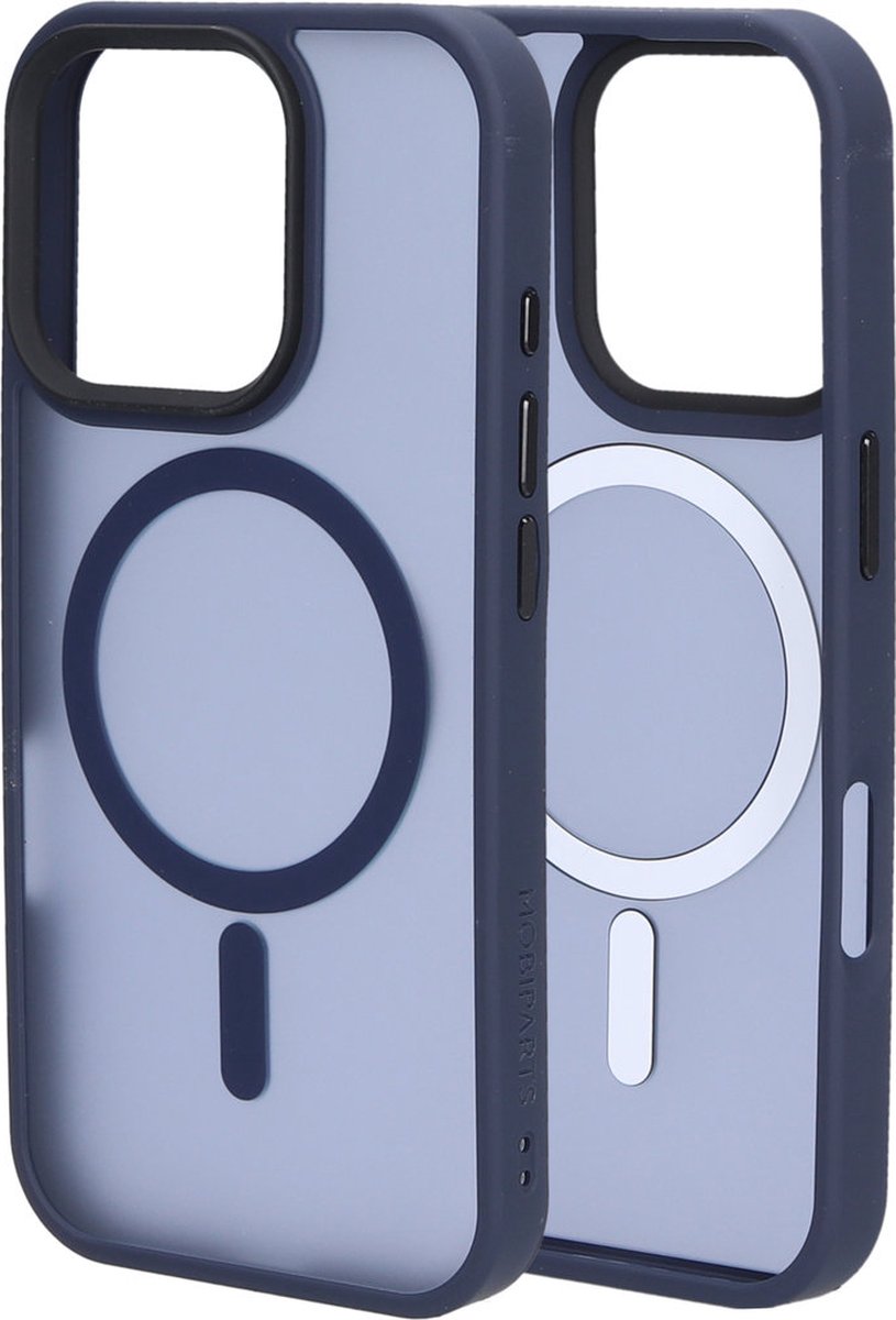 Mobiparts hoesje geschikt voor Apple iPhone 16 Pro - Hardcover - MagSafe - Blauw