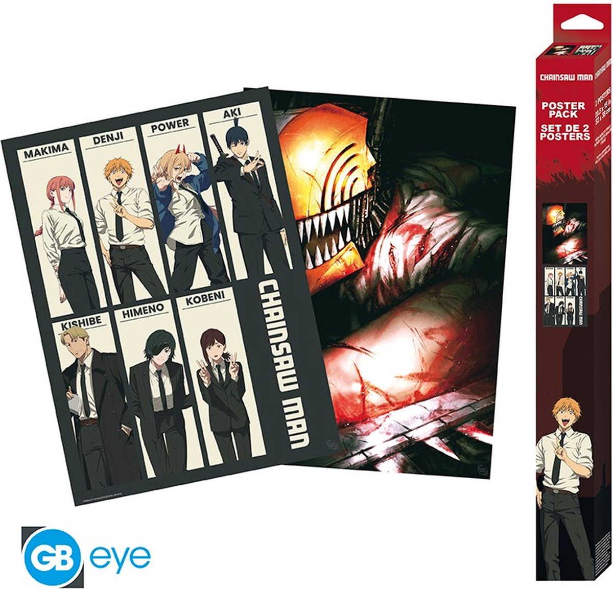 GBeye Chainsaw Man 2 Chibi Poster Set-Devil Hunters (Diversen) Nieuw