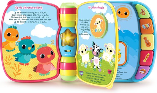 VTech Baby Dierenvriendjes Liedjesboek - Interactief Speelgoed - Babyboekje - Kinderboeken - Blauw - Cadeau - 3 tot 36 Maanden van Vtech — afbeelding 2