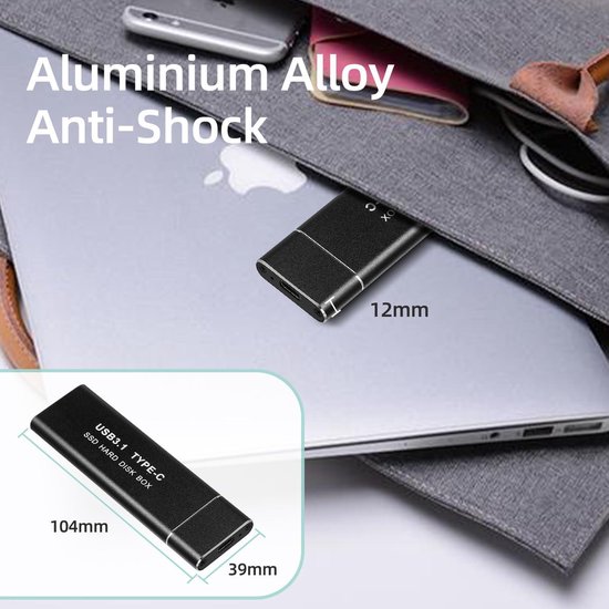 Digitus DA-71120-1 M.2 SSD-behuizing USB-C 3.1 Gen 2 10 GBit/s M.2 PCIe