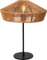 Lucide YUNKAI - Lampe de table - Ø 40 cm - 1xE27 - Bois clair