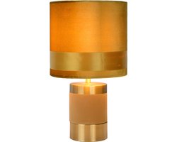 Lucide EXTRAVAGANZA FRIZZLE - Tafellamp - Ø 18 cm - 1xE14 - Geel