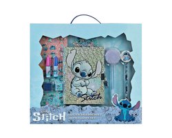 Stitch Glitter Diary Set - Glitterenhanced notitieboek - Meisjes - Multicolor