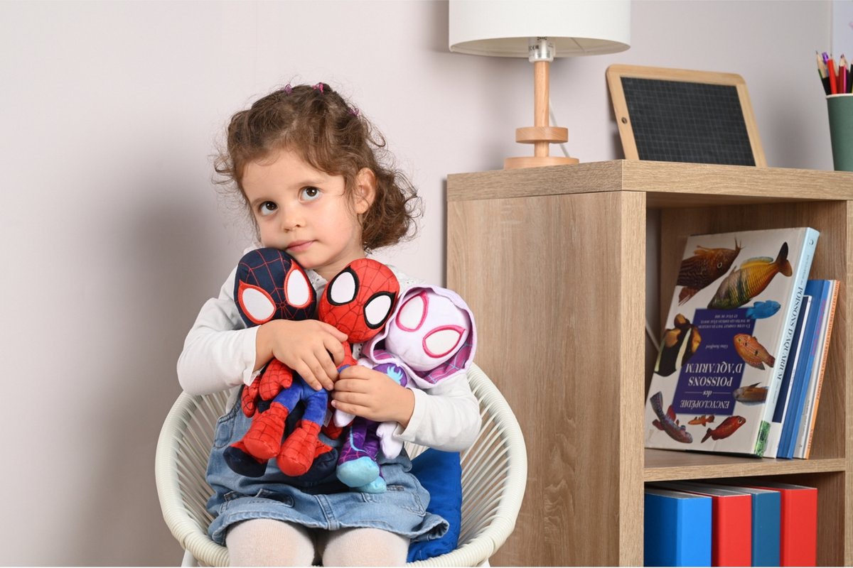 Disney - Spiderman - Spidey met Glow in the Dark Eyes - 25cm - Alle leeftijden - Knuffel — afbeelding 3