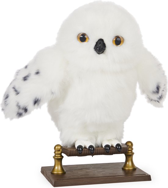 Harry Potter - Interactieve Uil Hedwig - 27cm - Met Geluiden en Bewegingen