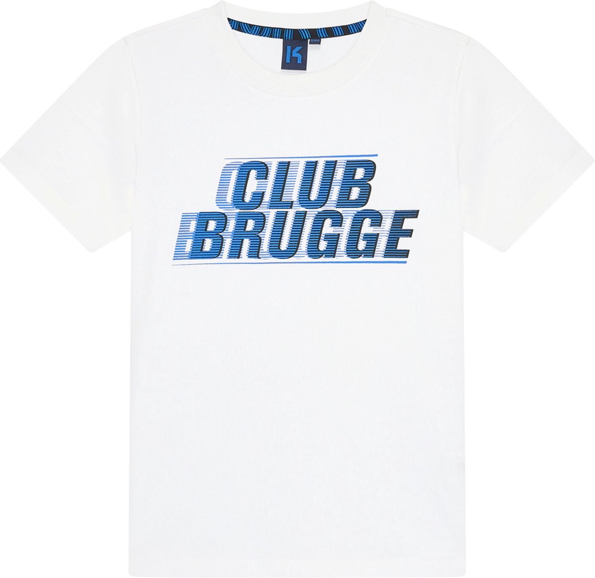 Club Brugge t-shirt voor kinderen - maat 140 / 10 jaar - Wit - Brugge shirt voor kids - Official product