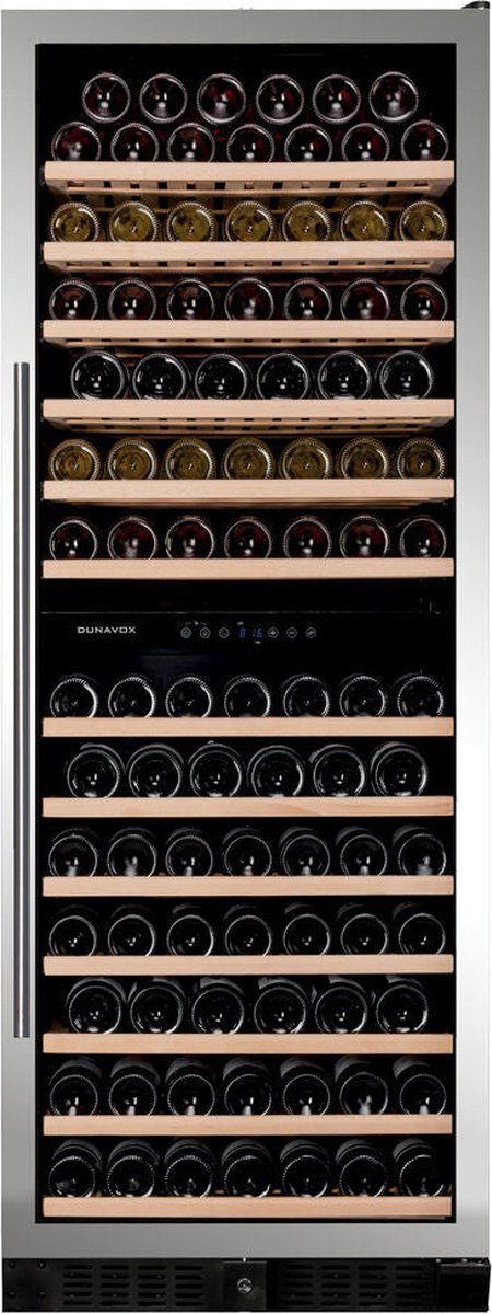 Dunavox Grande-108 Wijnkoelkast DX-108.330DSS 2 Zones RVS RVS