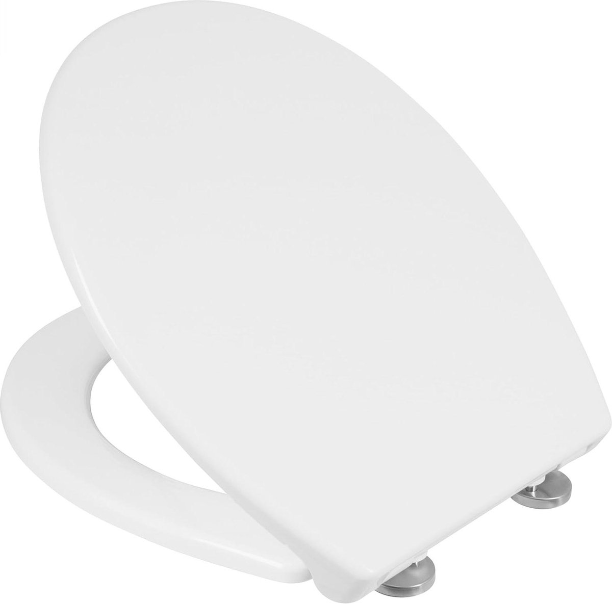 Neutraal Wit Wc-bril - Onderhoudsvriendelijke Duroplast - Quick up & Clean functie - Automatische daling - Comfortabele montage - WC-deksel/WC-bril - 1076435