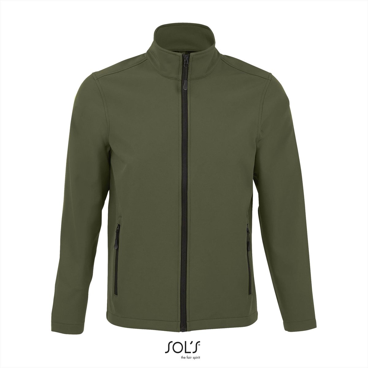 SOL'S Men´s Softshell Zip Jacket Race L837 - Army - M