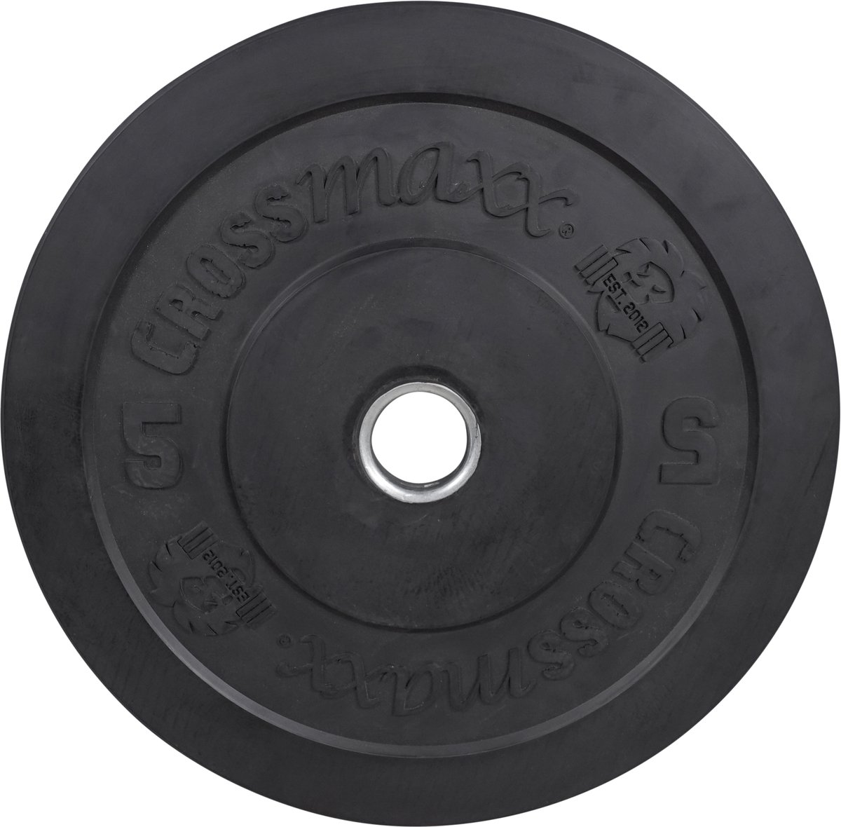 Crossmaxx Bumper Plates - 50mm - per stuk - 5 kilo - Zwart