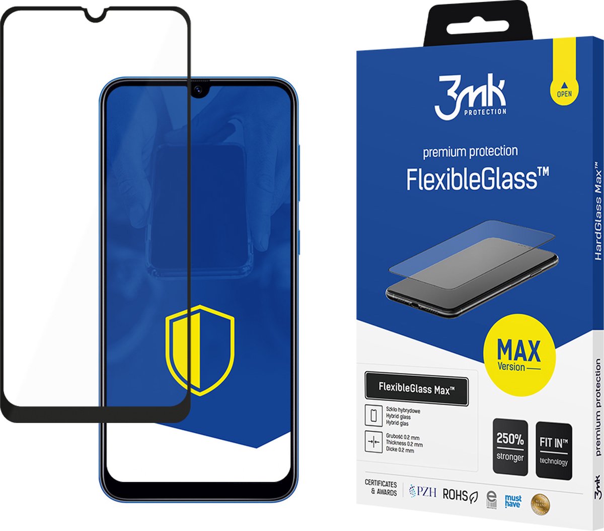 Samsung Galaxy A40 Black - 3mk FlexibleGlass Max